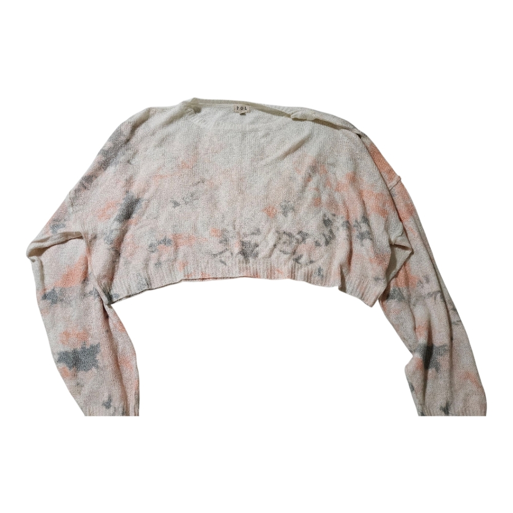 POL Tie Dye Crop Sweater Women's Size Medium